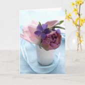 Mischblumenstrauß Karte (Gelbe Blume)