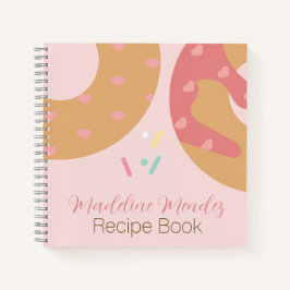MischDonuts Süßigkeiten Rosa Baker Rezept Notebook Notizblock