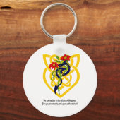 Mische dich nicht in die Angelegenheiten von Drach Schlüsselanhänger (Vorderseite)