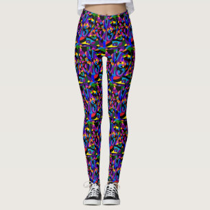 Mische Farben - Muster des Blocktyps Leggings