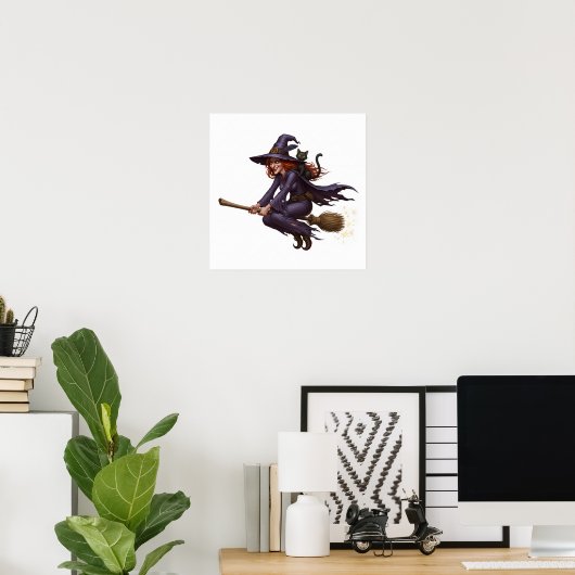 Mischeivous Witch Graphic Poster (Heimbüro)