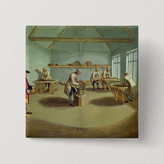 Mischen des Pulvers Button (Vorderseite)