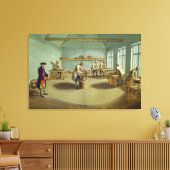 Mischen des Pulvers Leinwanddruck (Insitu (Wohnzimmer))