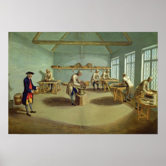 Mischen des Pulvers Poster (Vorne)