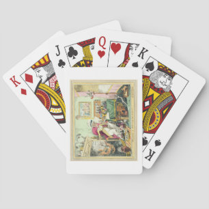 Mischen eines Rezept für Corns, herausgegeben von Spielkarten