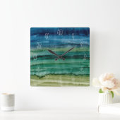 Mischen IV Quadratische Wanduhr (Zuhause)