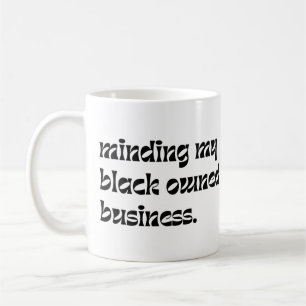 Mischen meines schwarzen Unternehmens Kaffeetasse
