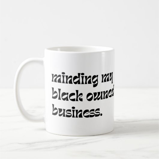 Mischen meines schwarzen Unternehmens Kaffeetasse (Links)