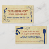 Mischen Schüssel Whisky Vintage Bäckerei Konditorw Visitenkarte (Vorne/Hinten)
