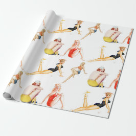 Mischen Sie diese Pin Up Girls Geschenkpapier