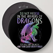 Mischen Sie sich nicht in die Angelegenheiten von Button (Vorne & Hinten)