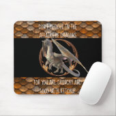 Mischen Sie sich nicht in Dragons Funny ein Mousepad (Mit Mouse)