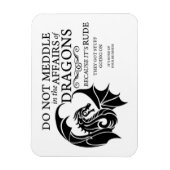 Mischen Sie sich nicht mit einem flexiblen Foto-Ma Magnet (Vertikal)