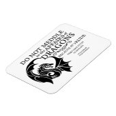 Mischen Sie sich nicht mit einem flexiblen Foto-Ma Magnet (Linke Seite)