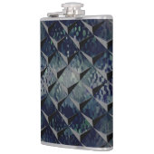 Mischen von 3D-Quadraten mit dunkelgrünem "Rauchgl Flachmann (Links)