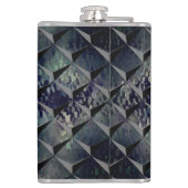 Mischen von 3D-Quadraten mit dunkelgrünem "Rauchgl Flachmann (Rückseite)