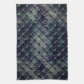 Mischen von 3D-Quadraten mit dunkelgrünem "Rauchgl Geschirrtuch (Vertikal)