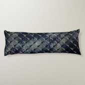 Mischen von 3D-Quadraten mit dunkelgrünem "Rauchgl Seitenschläferkissen (Rückseite)