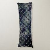 Mischen von 3D-Quadraten mit dunkelgrünem "Rauchgl Seitenschläferkissen (Vorderseite Vertikal)