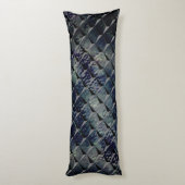 Mischen von 3D-Quadraten mit dunkelgrünem "Rauchgl Seitenschläferkissen (Rückseite (Vertikal))