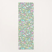 Mischender geometrischer Pastell formt Hintergrund Yogamatte (Vorderseite)