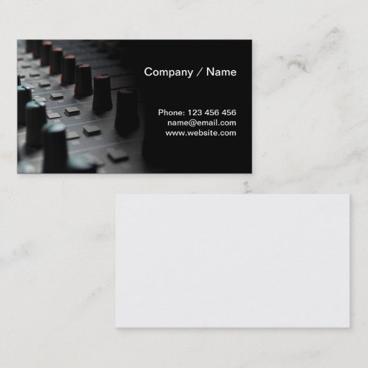 mischender Schreibtisch Visitenkarte (Vorne/Hinten)