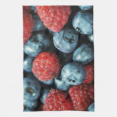 Mischentwurf der beeren (Blaubeeren und Himbeeren) Küchentuch (Vertikal)