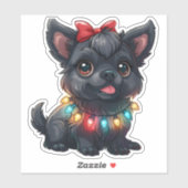 Mischesvous Affenpinscher wrapped Aufkleber (Blatt)