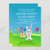 Mischeuvous Ostersonniges Party Einladung (Vorne/Hinten)