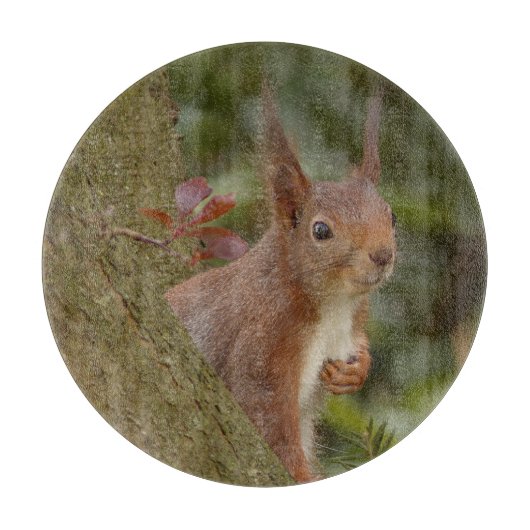 Mischeuvous Red Squirrel Schneidebrett (Vorderseite)