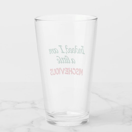 Mischevirus Konversationsstarter Glas (Rückseite)
