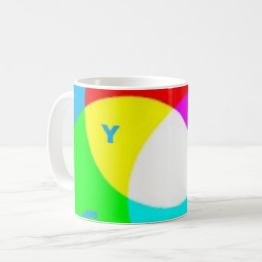 Mischfarbe Kaffeetasse (Vorderseite Links)