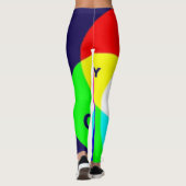 Mischfarbe Leggings (Rückseite)