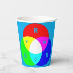 Mischfarbe Pappbecher