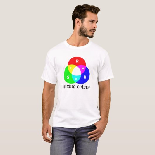 Mischfarben T-Shirt (Vorne ganz)