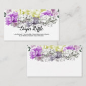 Mischfloraldusche Windelwaschkarte Begleitkarte (Vorne/Hinten)