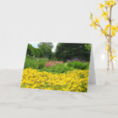 Mischgarten-Blumen Karte (Gelbe Blume)