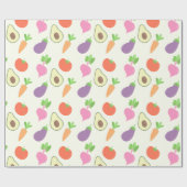 Mischgemüsemuster Geschenkpapier (Flach)