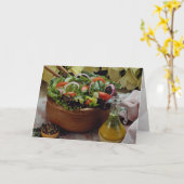 Mischgemüsesalat Karte (Gelbe Blume)