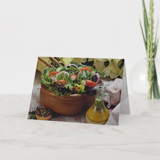 Mischgemüsesalat Karte (Vorderseite)