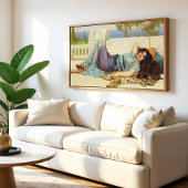 Mischief and Repose by John Godward Poster