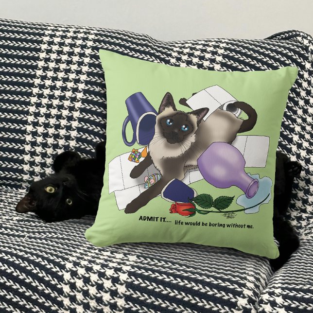 Mischief Cat Kissen (Von Creator hochgeladen)