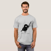 Mischief Crow Time für Verbrechen T-Shirt (Vorne ganz)