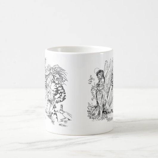 Mischief in den Bergen Kaffeetasse (Mittel)