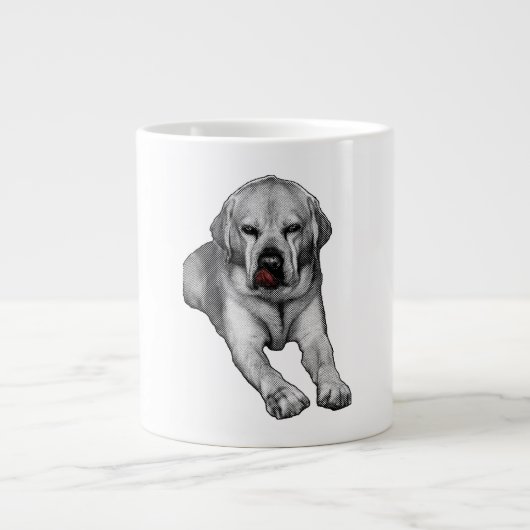 Mischief in Scarlet Dots Jumbo-Tasse (Vorderseite)