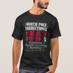 Mischief Inmate Elf Familie Weihnachtsmatching Pjs T-Shirt