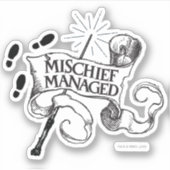 Mischief Managed Aufkleber (Vorderseite)