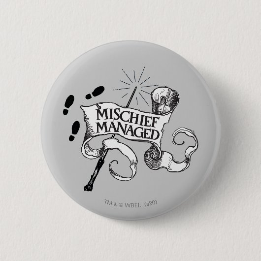 Mischief Managed Button (Vorderseite)