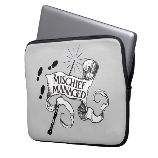 Mischief Managed Laptopschutzhülle (Vorderseite Links)
