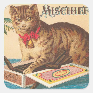 Mischief Quadratischer Aufkleber